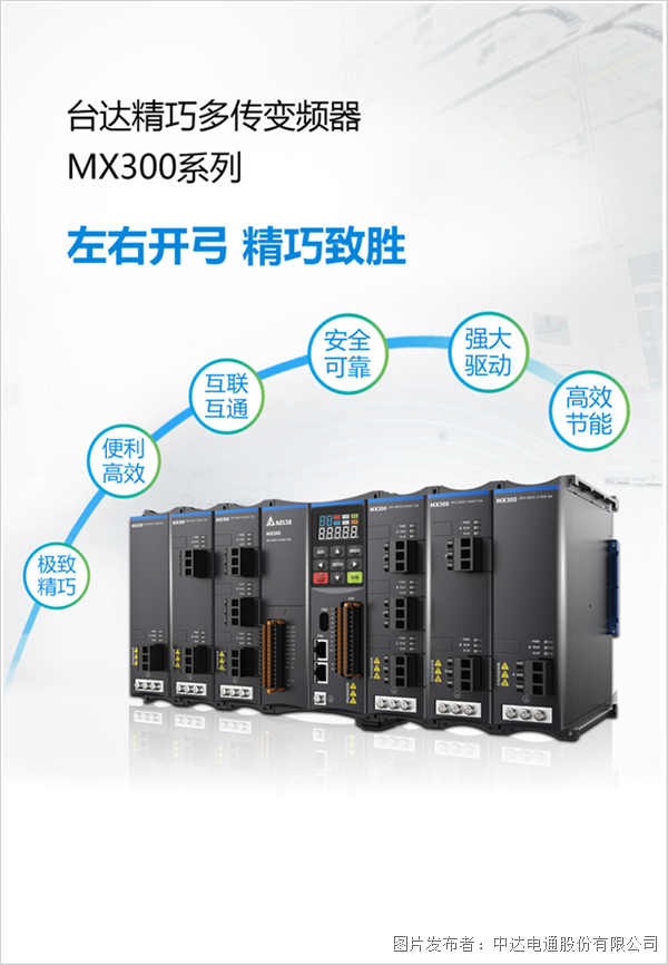 重磅新品上市-左右開弓,精巧致勝 臺(tái)達(dá)精巧多傳變頻器MX300系列