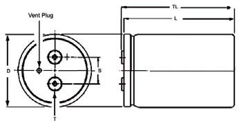 DCMCE螺栓式85℃-美國(guó)CDE鋁電解電容 (圖1) CDE電解電容