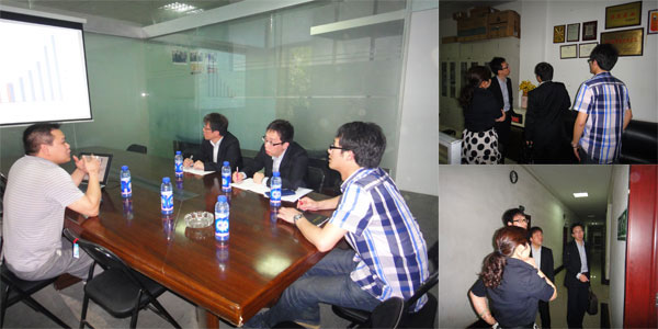 日本明電舍隈本武敏部長及上海商貿(mào)王問樵經(jīng)理來我司考查